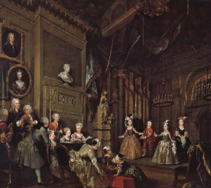 William Hogarth Spanish performances oil painting picture